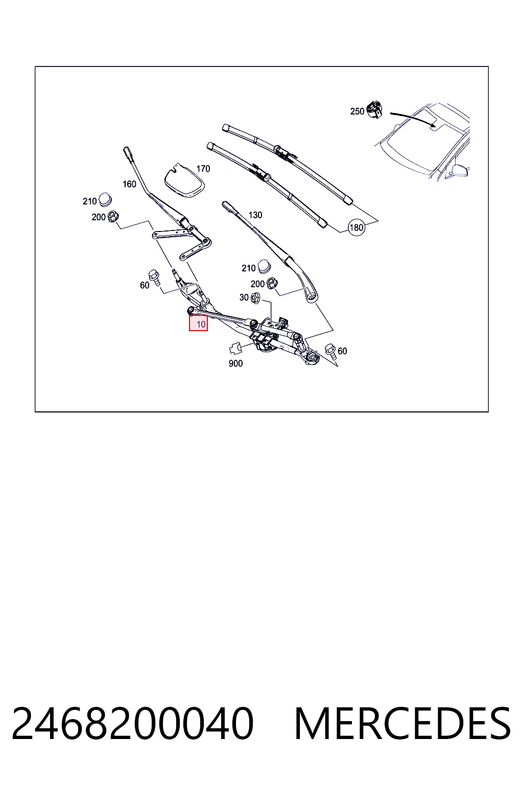 570419 Maxgear Трапеція склоочисника