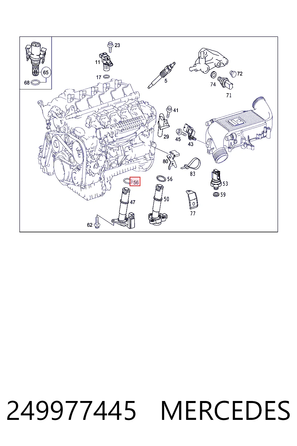 249977445 Mercedes Ущільнююче кільце датчика рівня олії