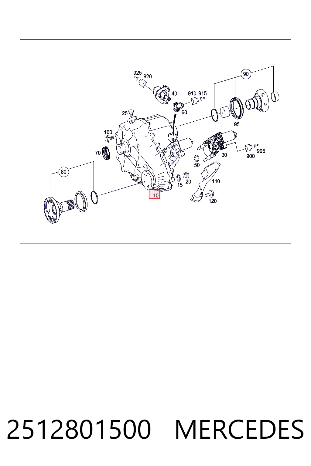 Раздатка (коробка роздавальна) на Mercedes ML/GLE  W164