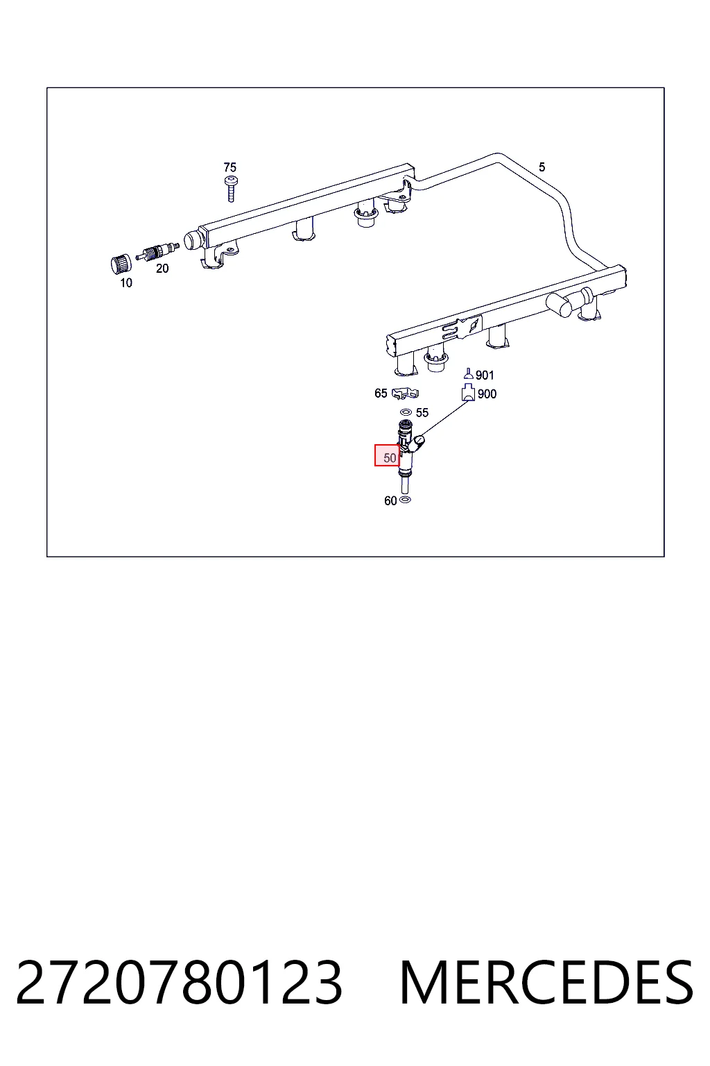 Форсунка паливна Mercedes GL позашляховик (X164) (2006 - 2012) ціна, від 12.67 USD
