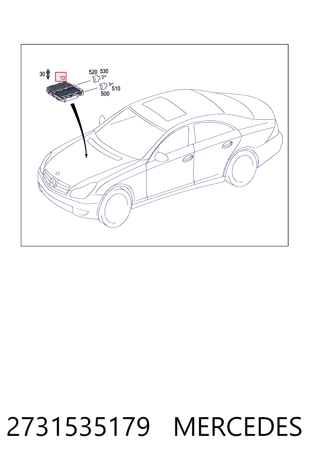 ЕБУ Mercedes A273153557987 ціна, від 558.01 USD