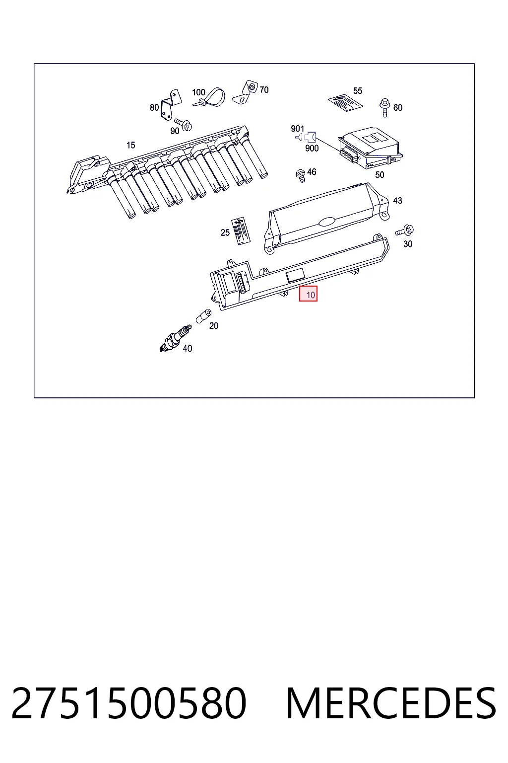 Котушка запалювання на Mercedes S  W221