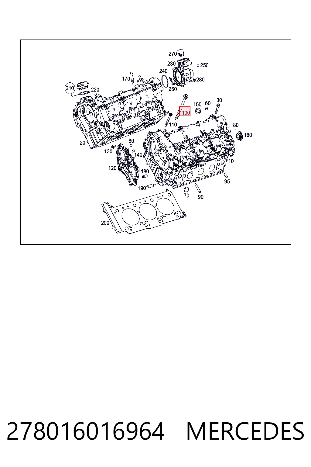 Болт головки блока циліндрів, ГБЦ Mercedes C седан (W205) (2013 - 2021) ціна, від 17.86 USD