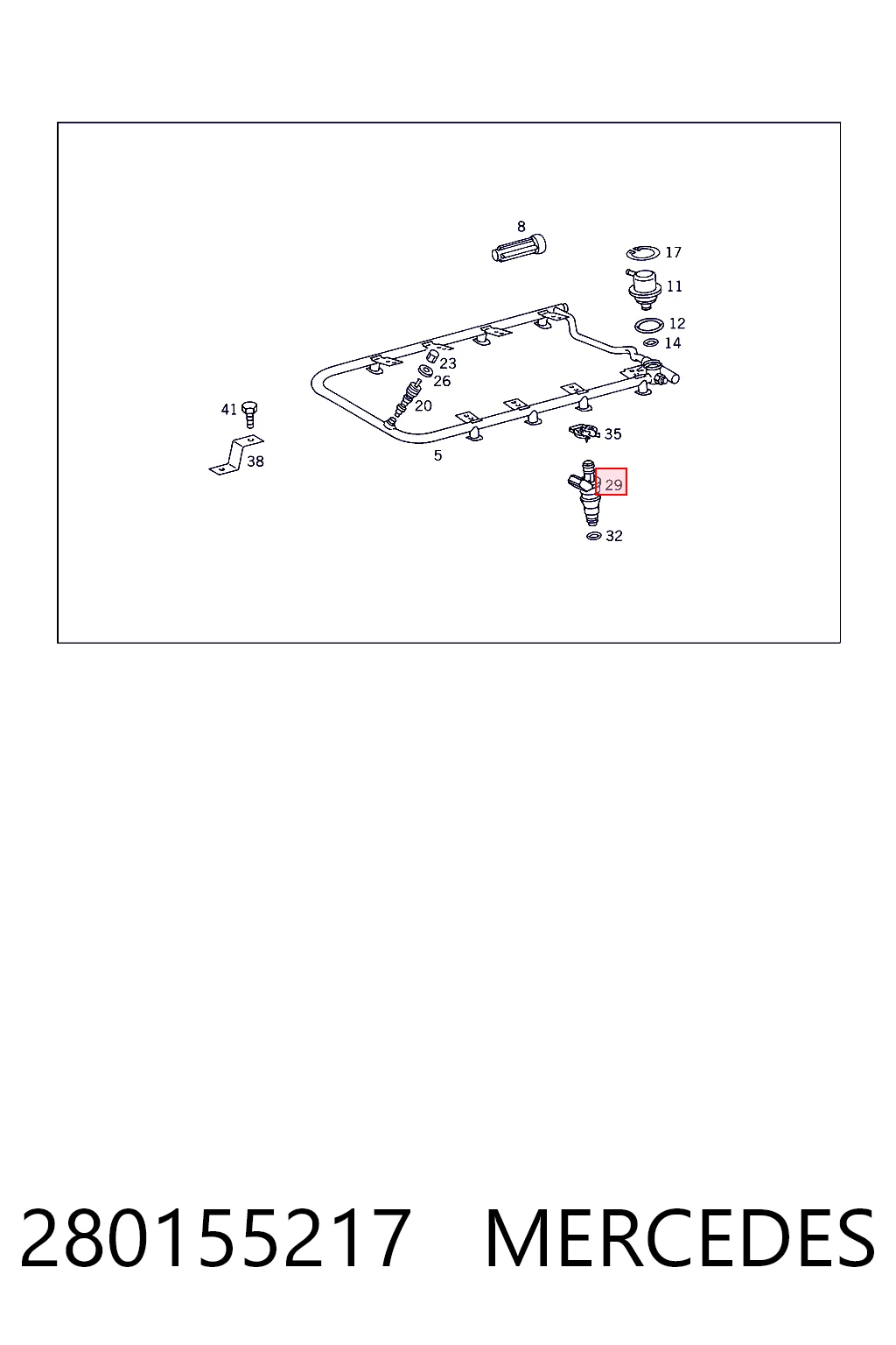 Форсунка паливна Mercedes S седан (W140) (1991 - 1998) ціна, від 13.94 USD