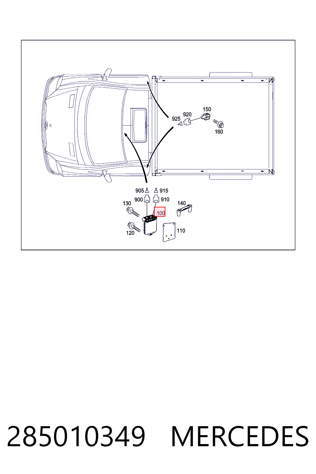 Модуль-процесор керування подушки безпеки Mercedes A0285010054 ціна, від 7.87 USD