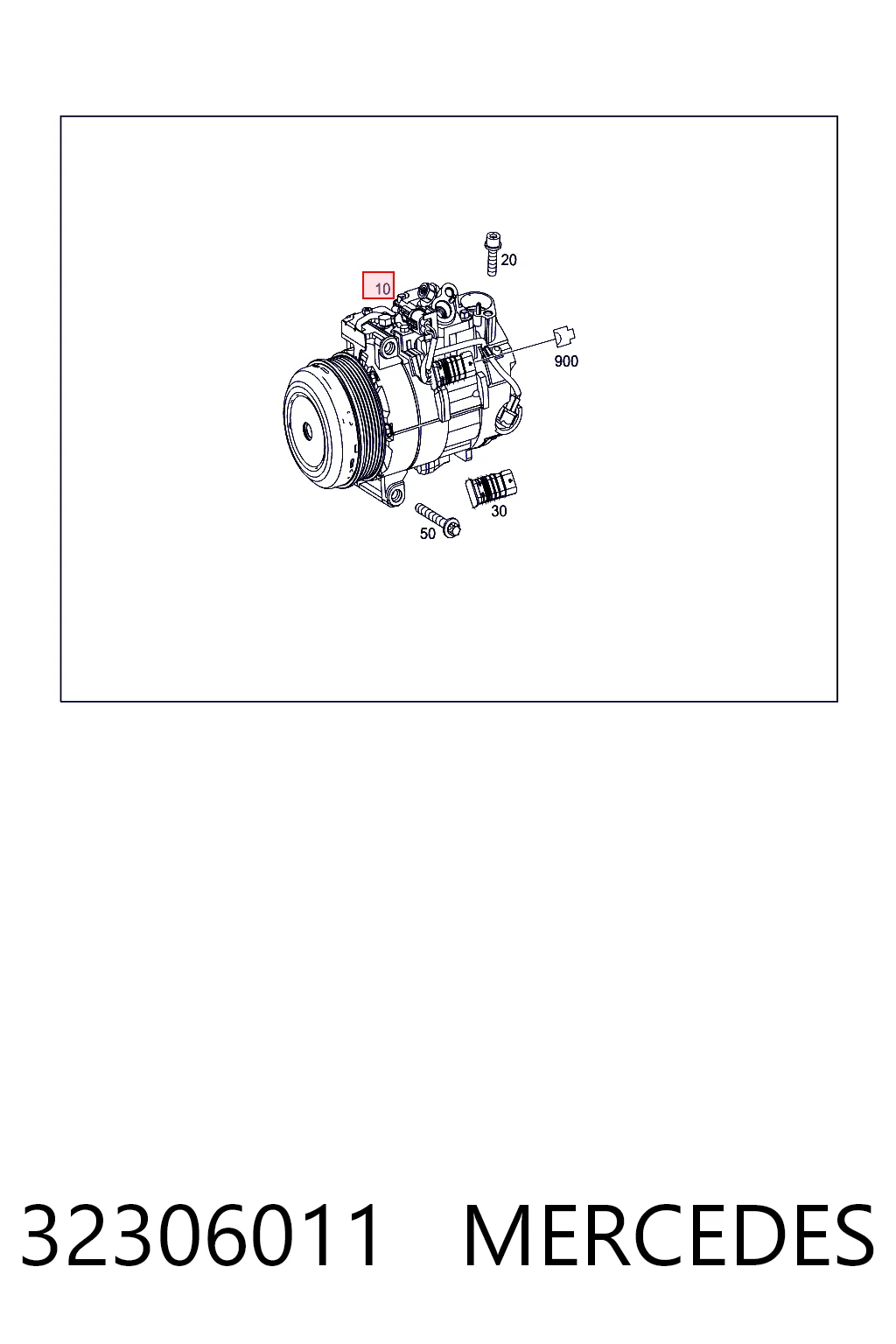 32306011 Mercedes Компресор холодоагенту