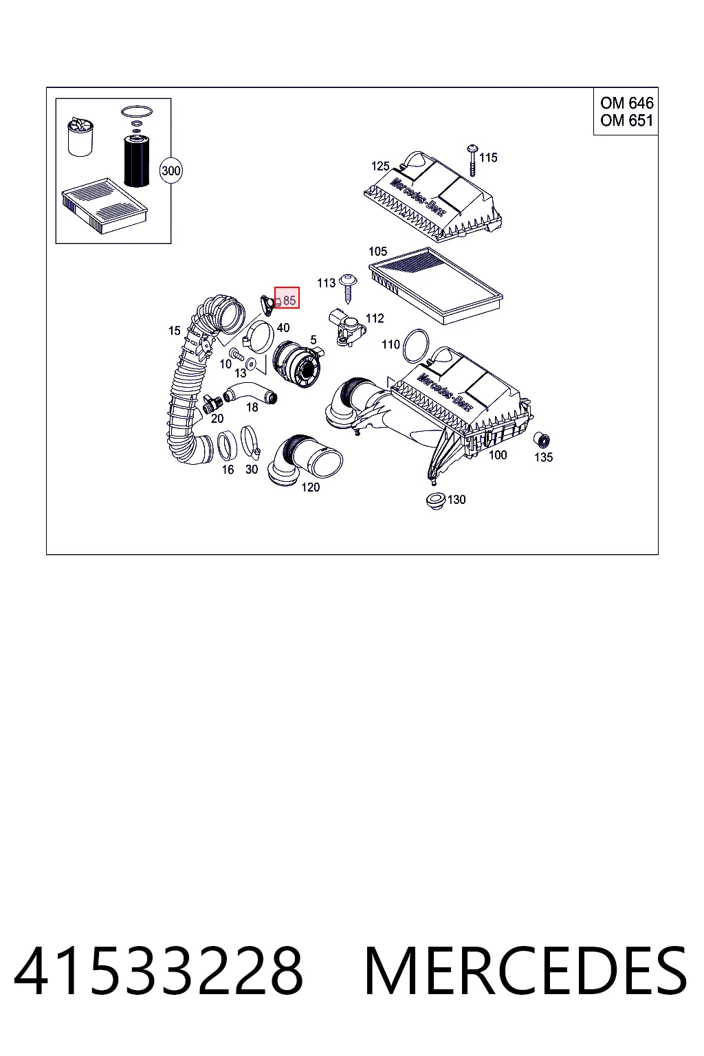 41533228 Mercedes Датчик наддува