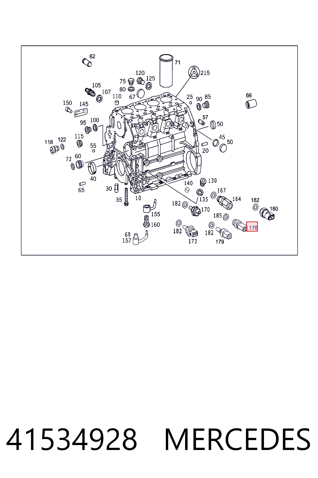 41534928 Mercedes Датчик показника тиску масла