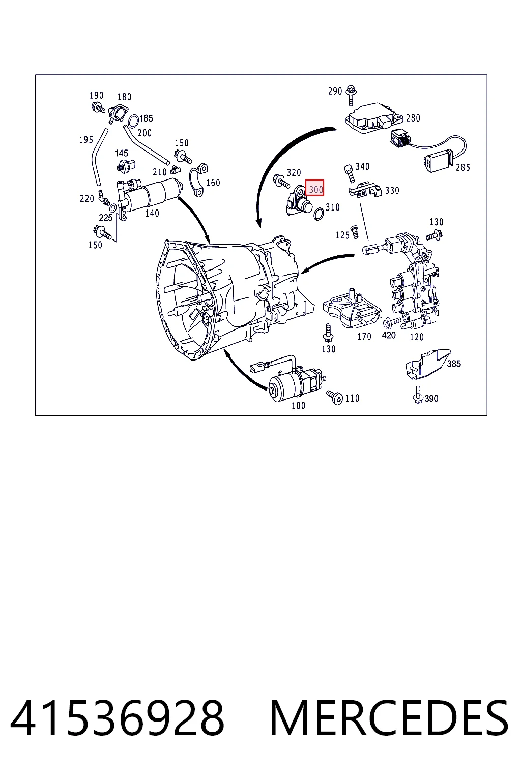 41536928 Mercedes Датчик розподільного вала