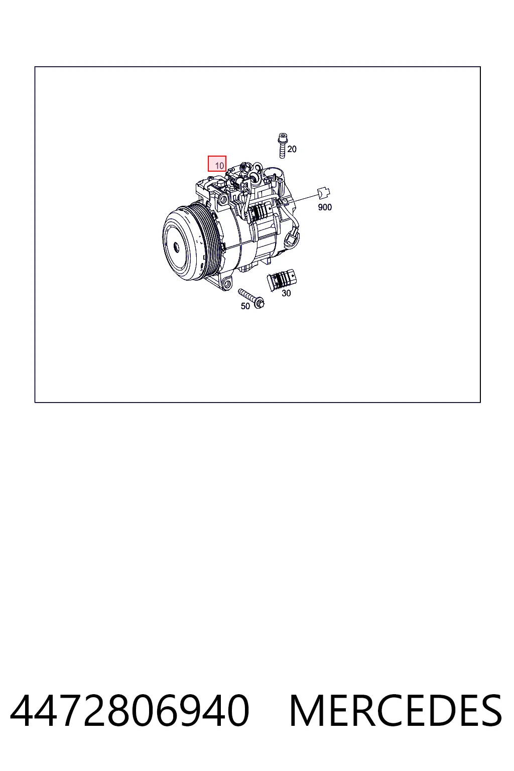 4472806940 Mercedes Компресор холодоагенту