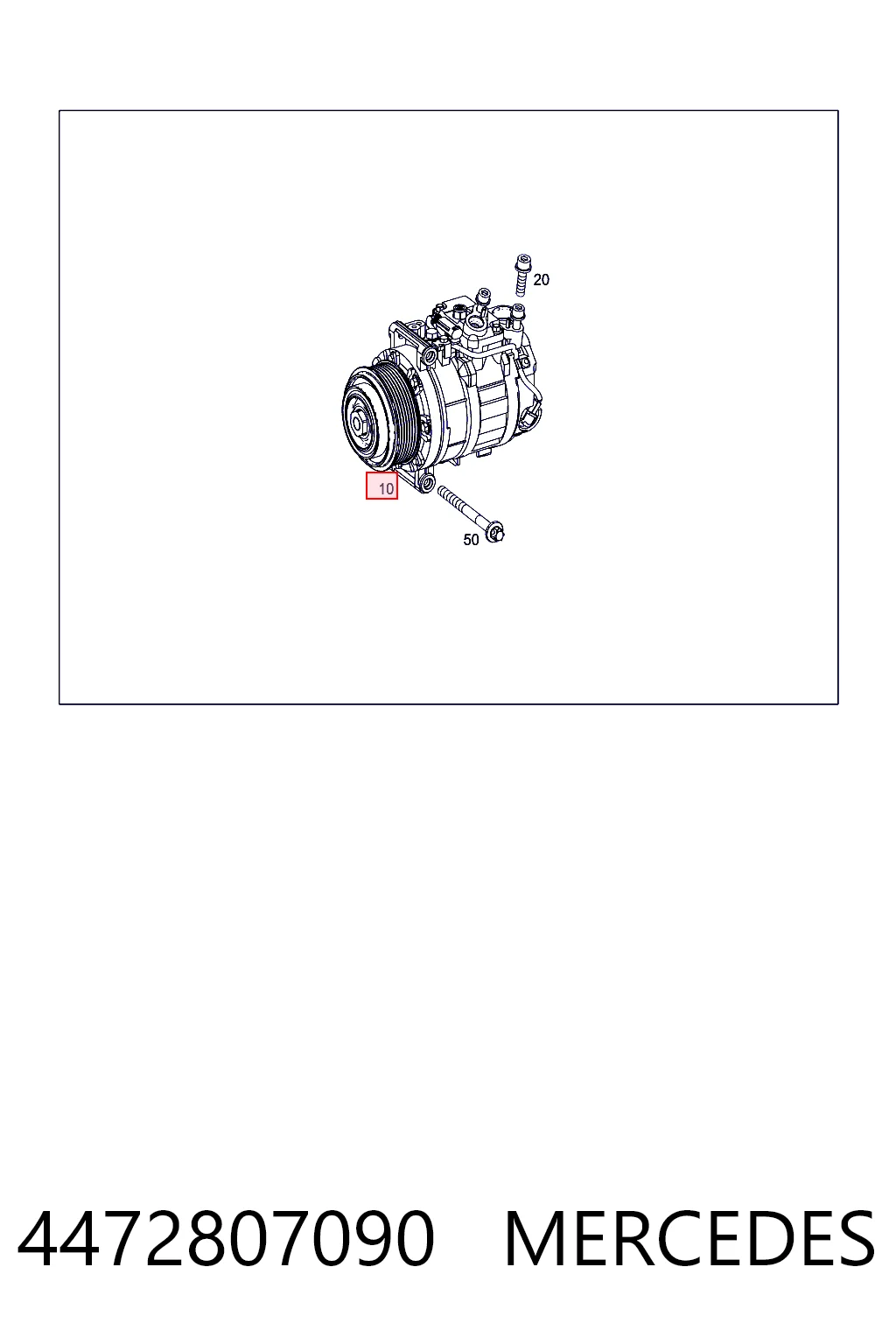 4472807090 Mercedes Компресор холодоагенту