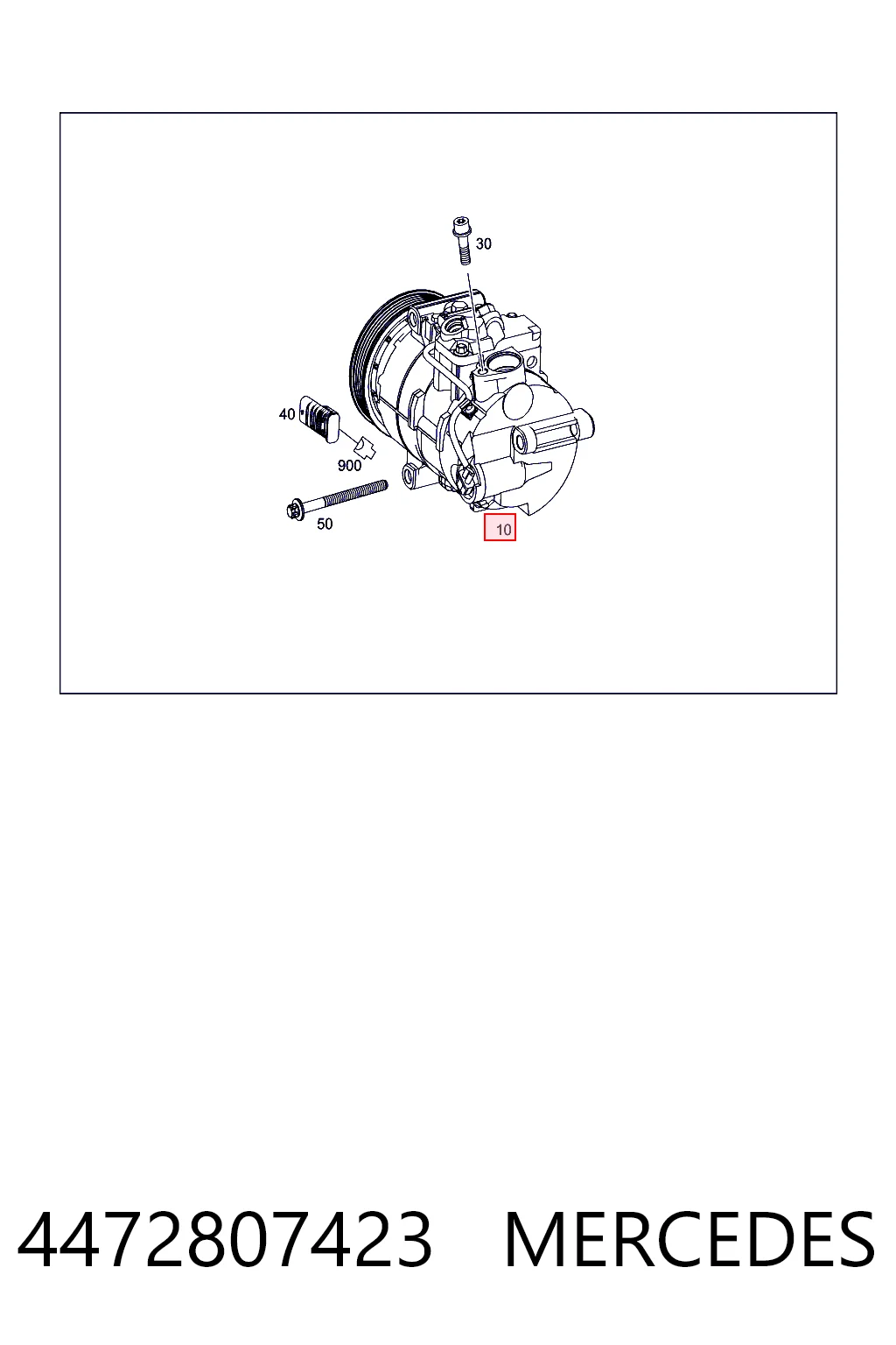 4472807423 Mercedes Компресор холодоагенту