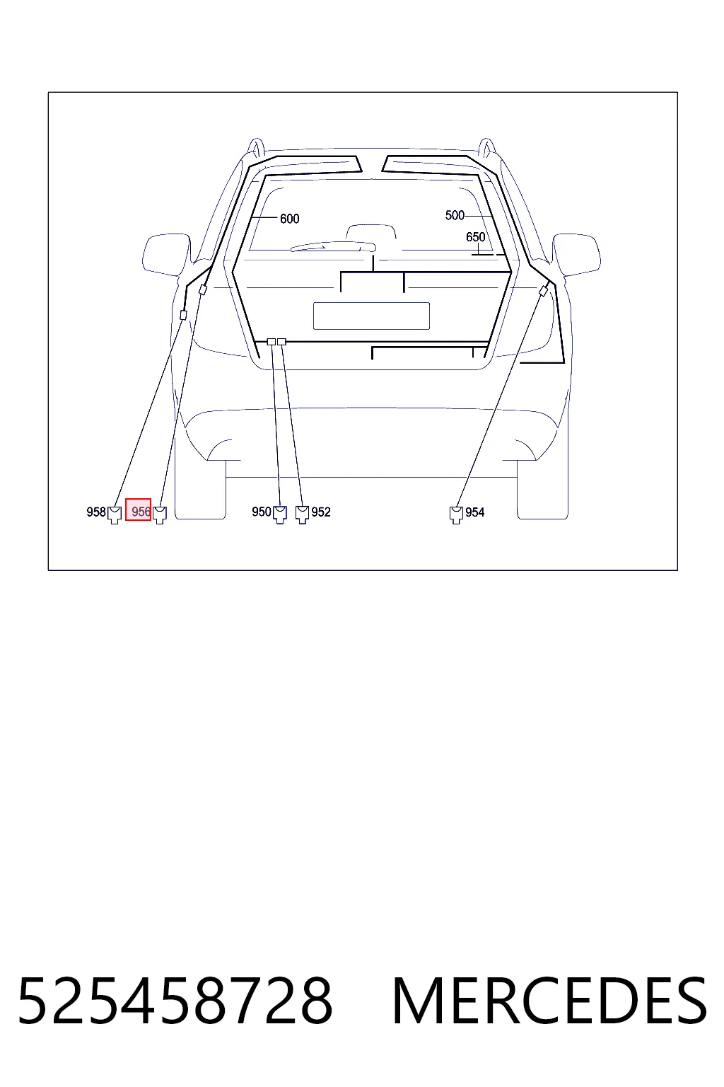  Mercedes A052545872828 ціна, від 5.88 USD