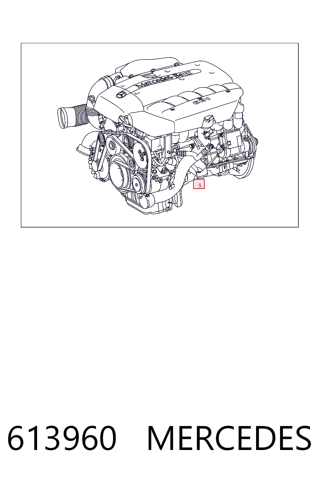 613960 Mercedes Мотор в зборі