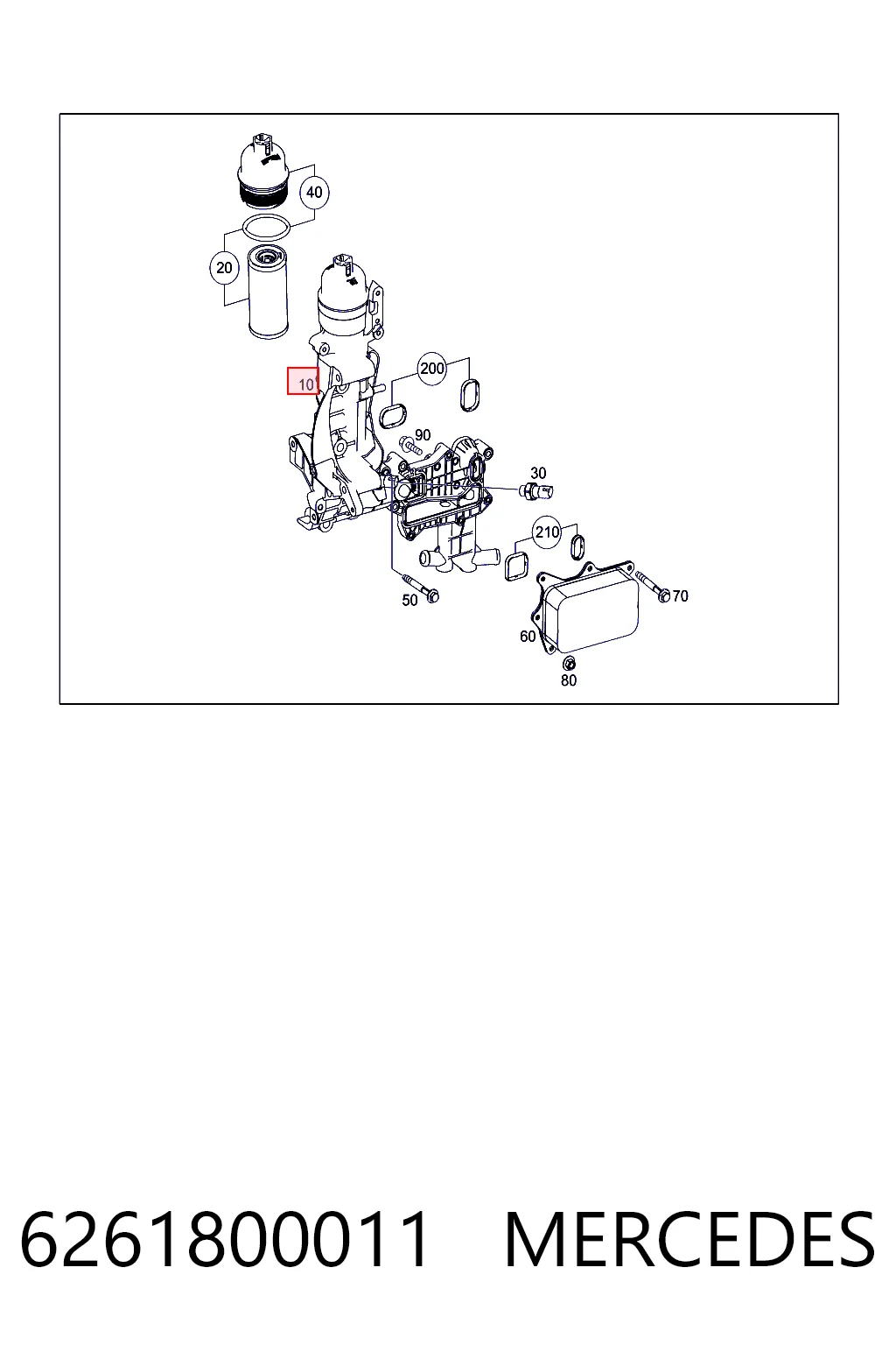Купити EBY414098A0509 Glossyautoparts Корпус масляного фільтра