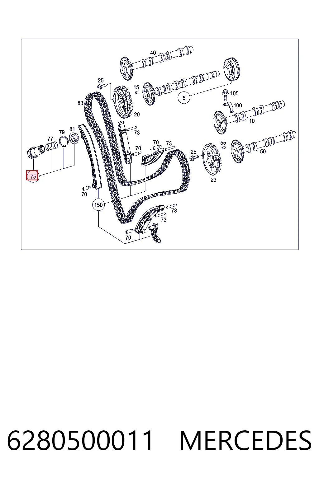Натягувач ланцюга ГРМ Fiat/Alfa/Lancia K68017937AA ціна, від 74.54 USD