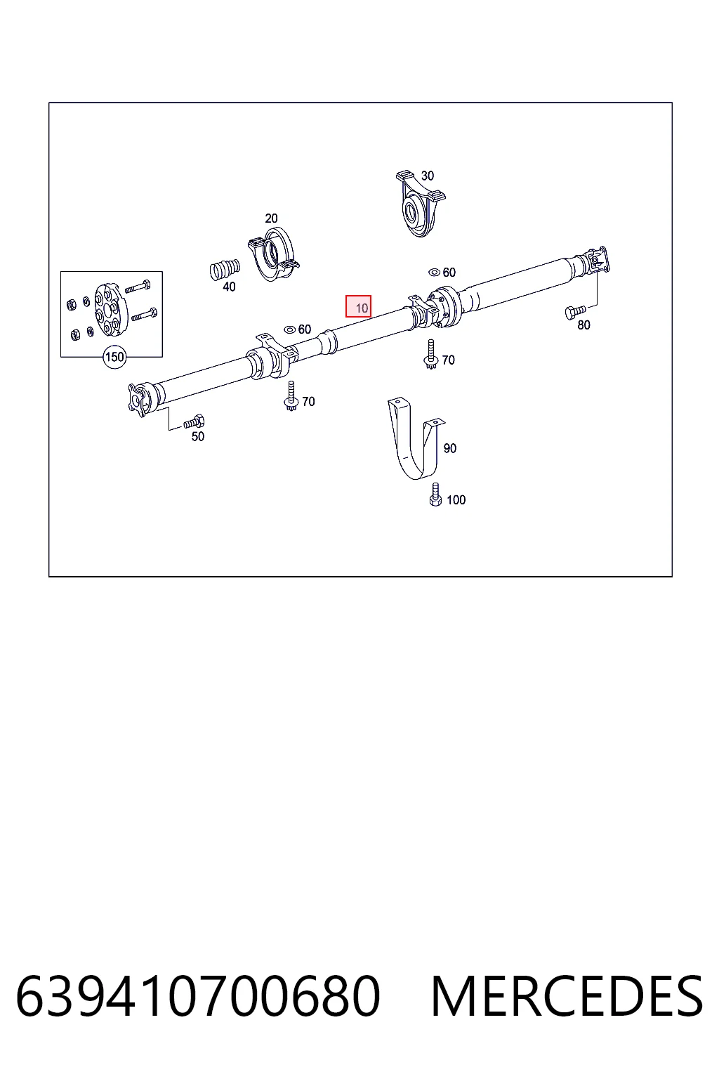 Купити BB3025 Posterparts Кардан задній