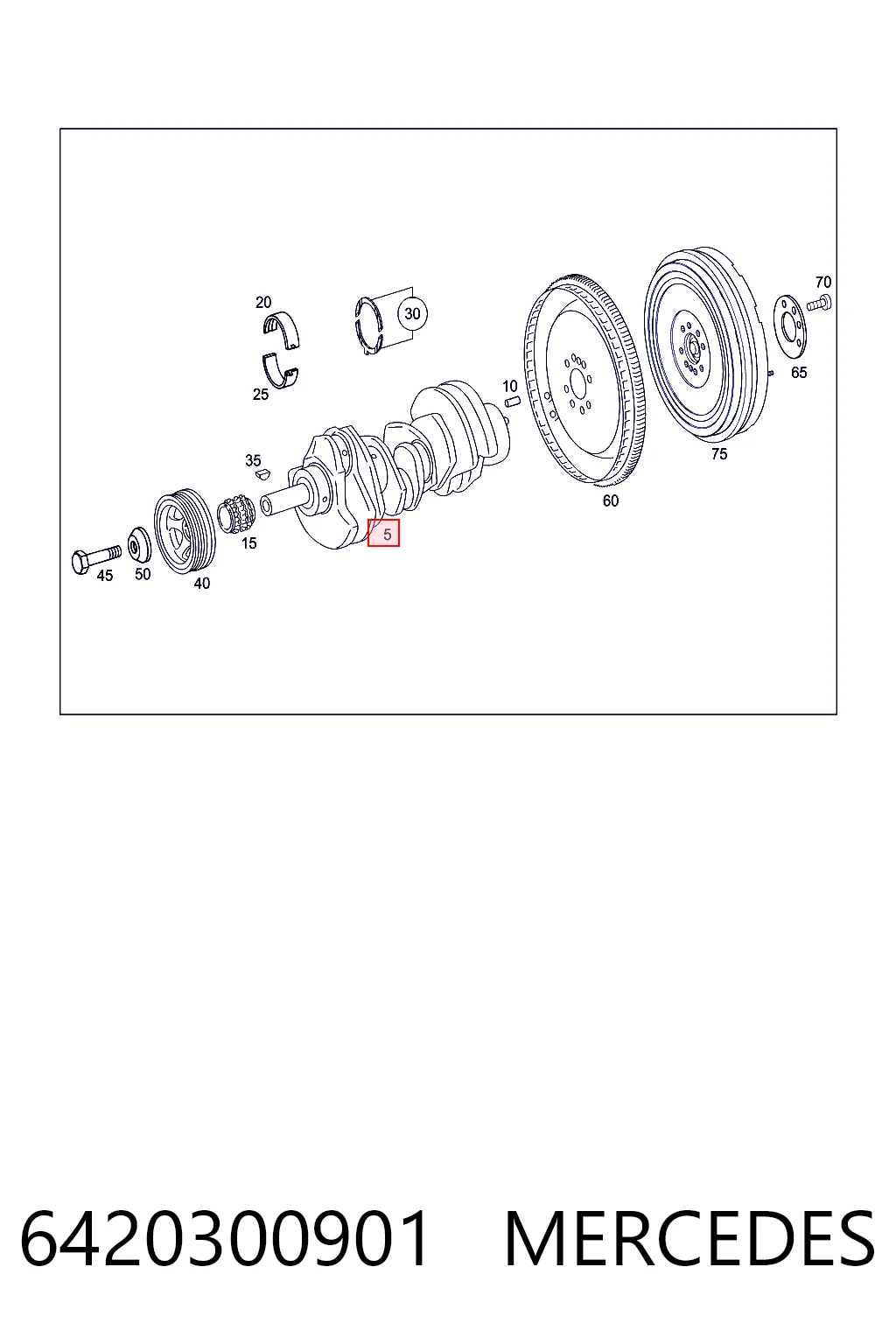 Колінвал K05175344AA Fiat/Alfa/Lancia