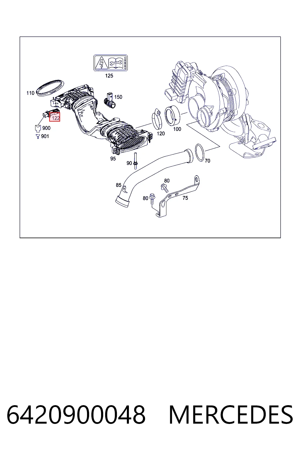 Купити ДМРВ Mercedes ML/GLE  W166