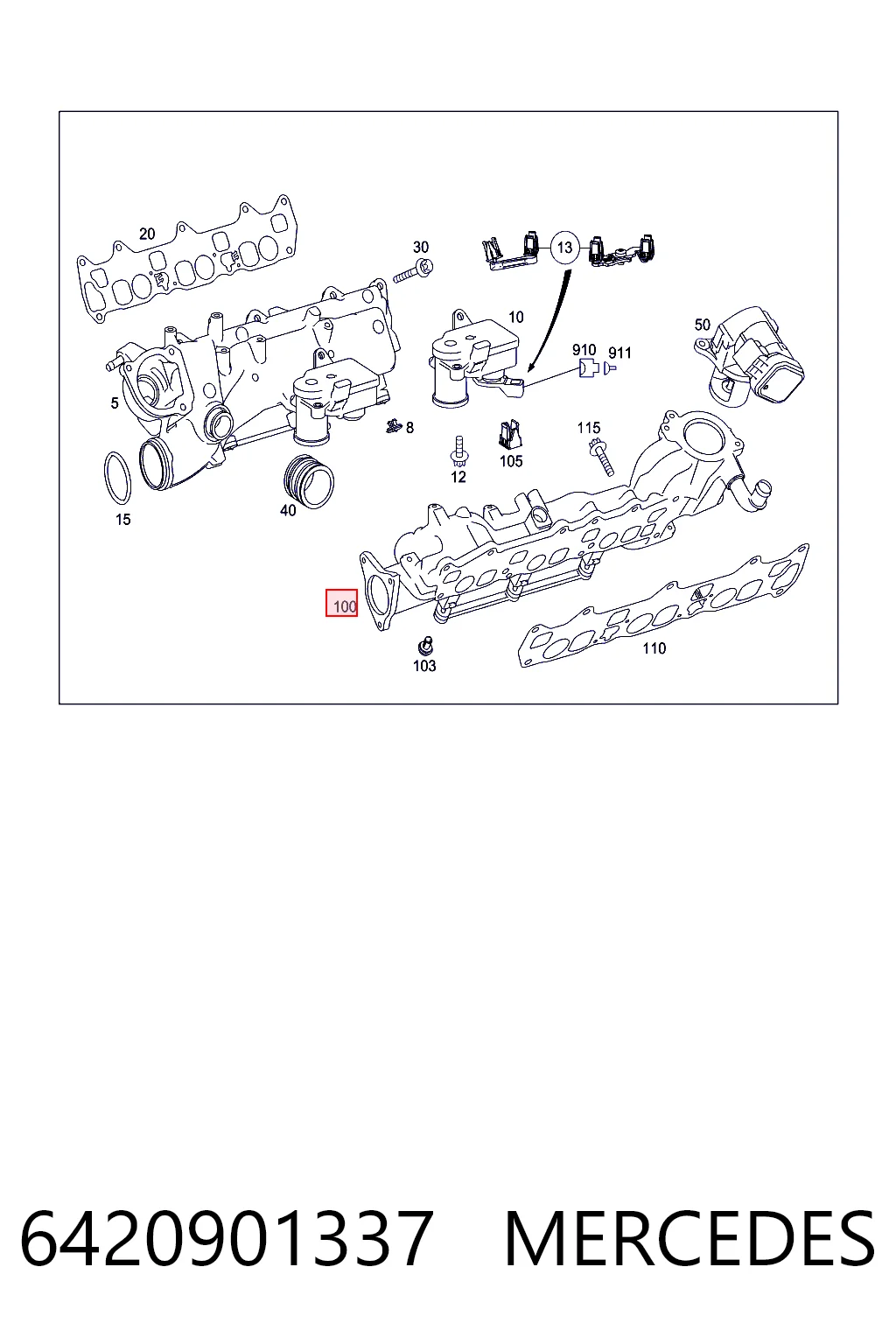 Колектор впускний, лівий K05175672AB Fiat/Alfa/Lancia
