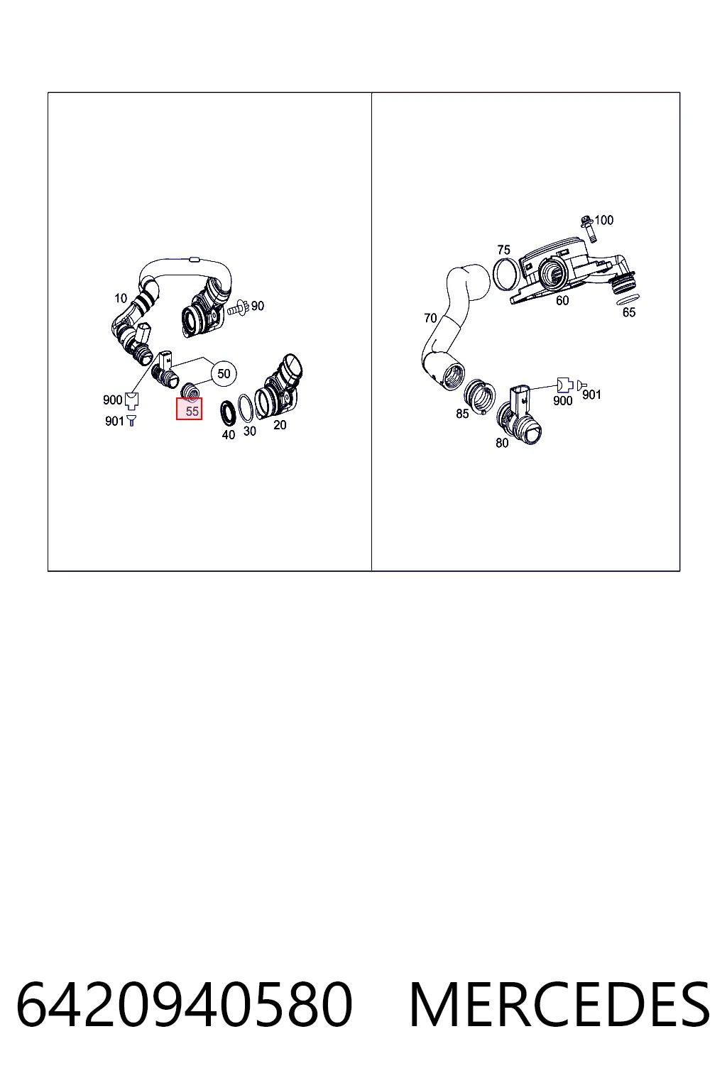 A6420940580 Chrysler Прокладка клапана вентиляції картера