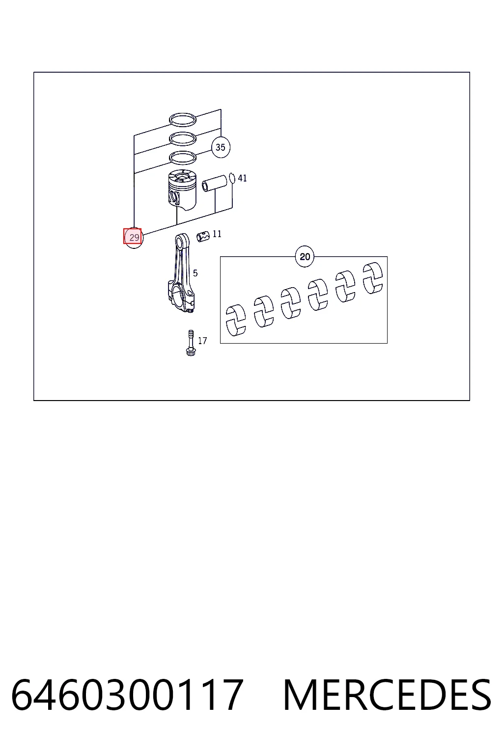 45900 Mahle Original Поршень в зборі