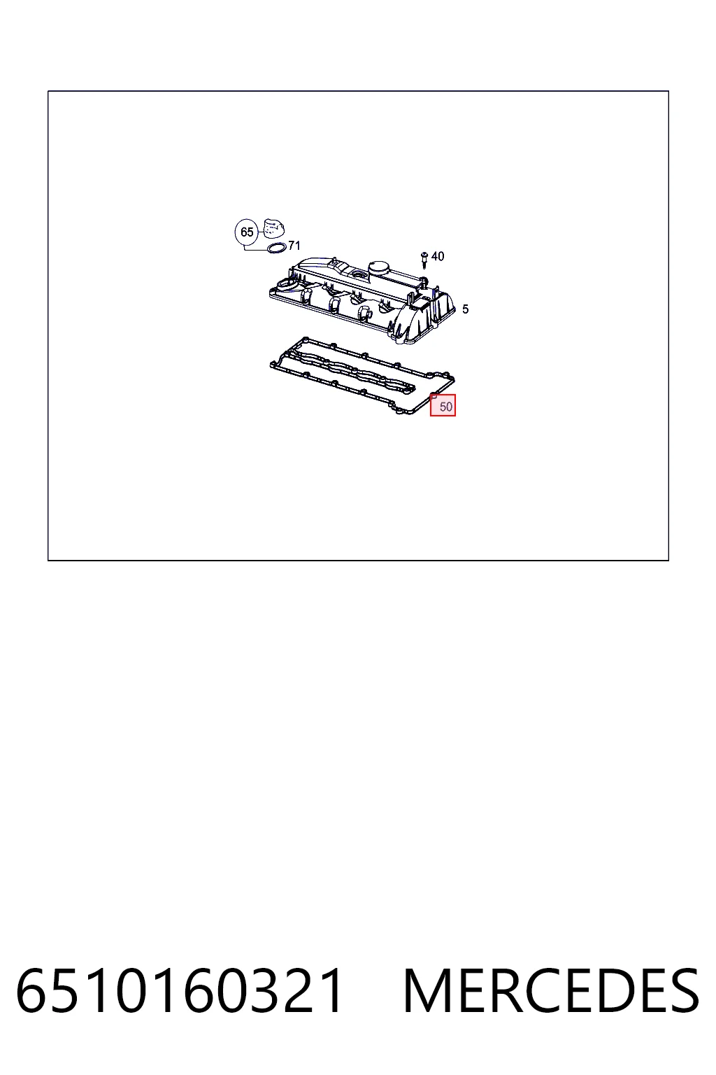 Купити Прокладка клапанної кришки Mercedes Sprinter II 3,5-t 906