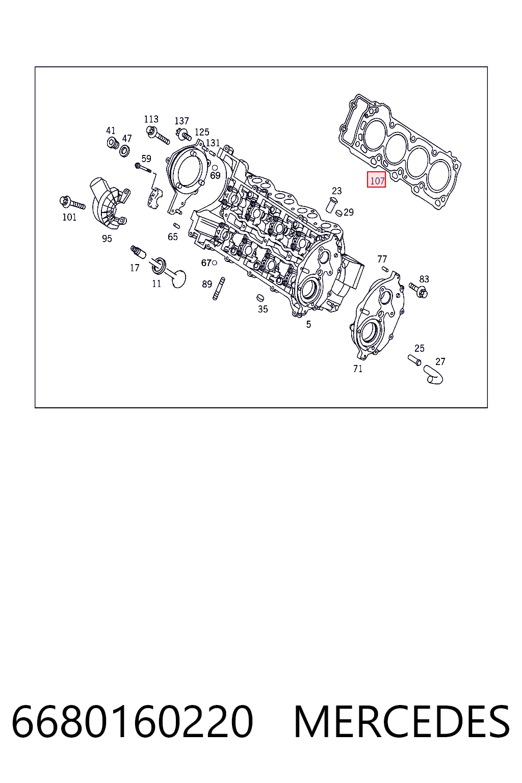 Купити Прокладка ГБЦ Mercedes A  W168
