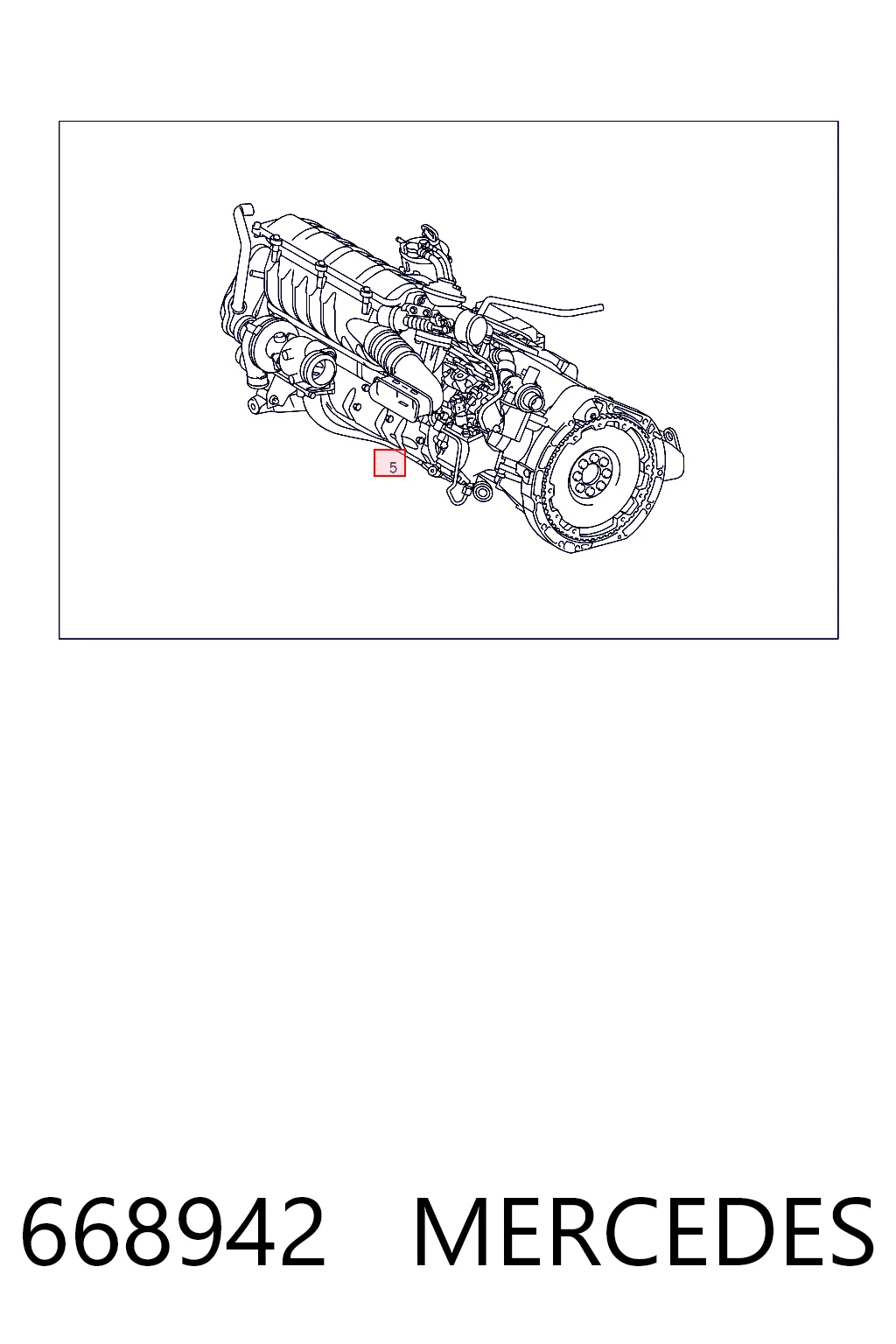 668942 Mercedes Мотор в зборі