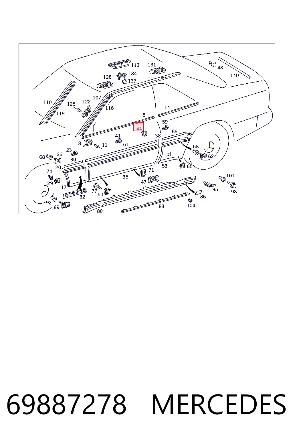 69887278 Mercedes 