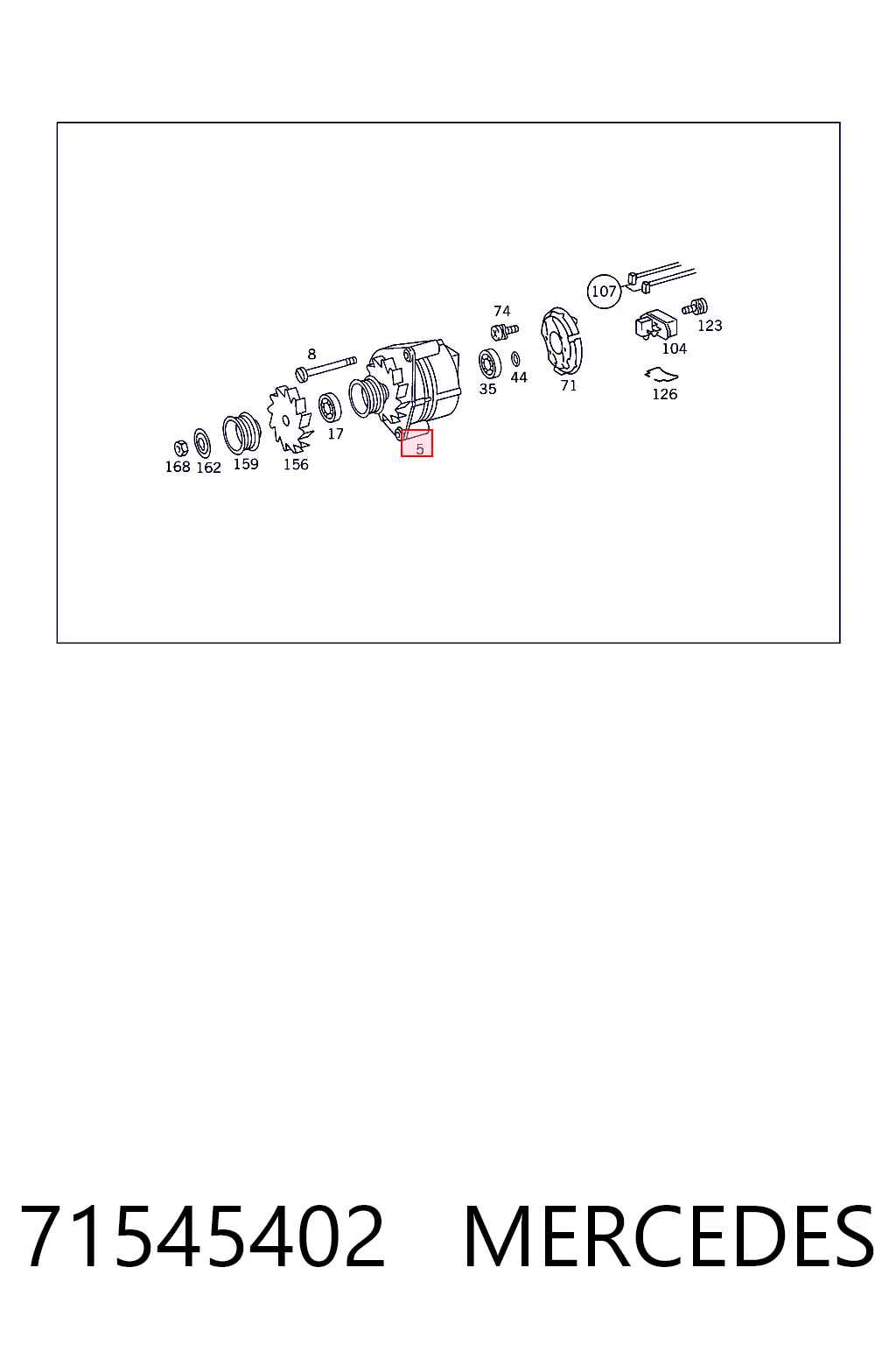 71545402 Mercedes Авто генератор