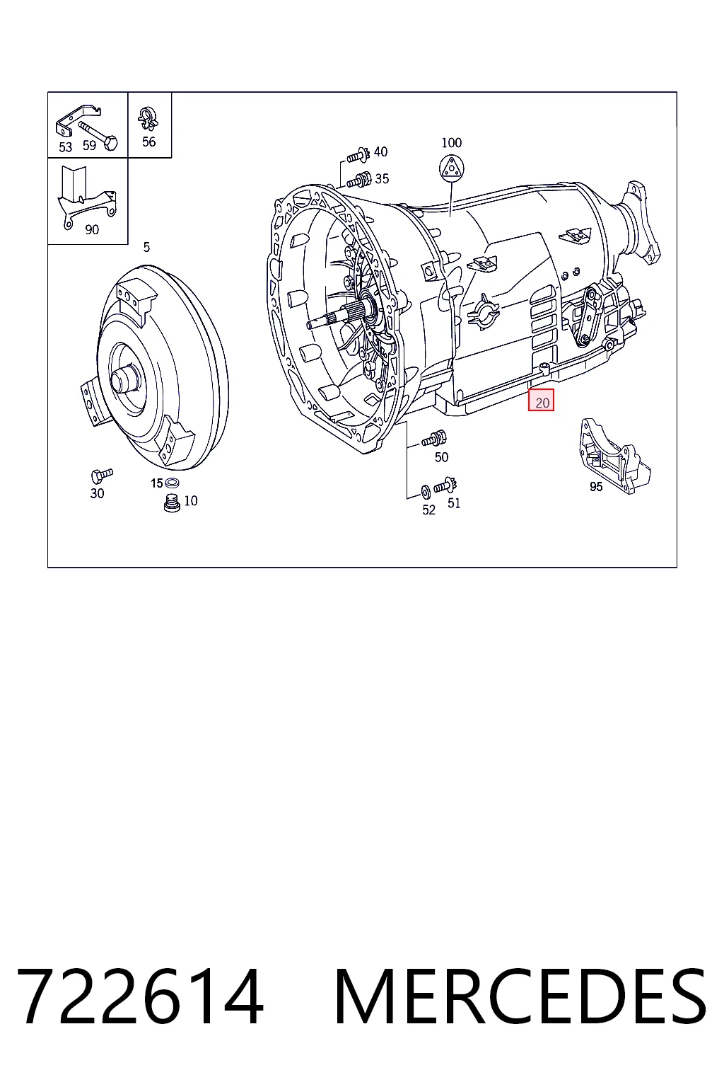 722614 Mercedes Автоматична коробка передач