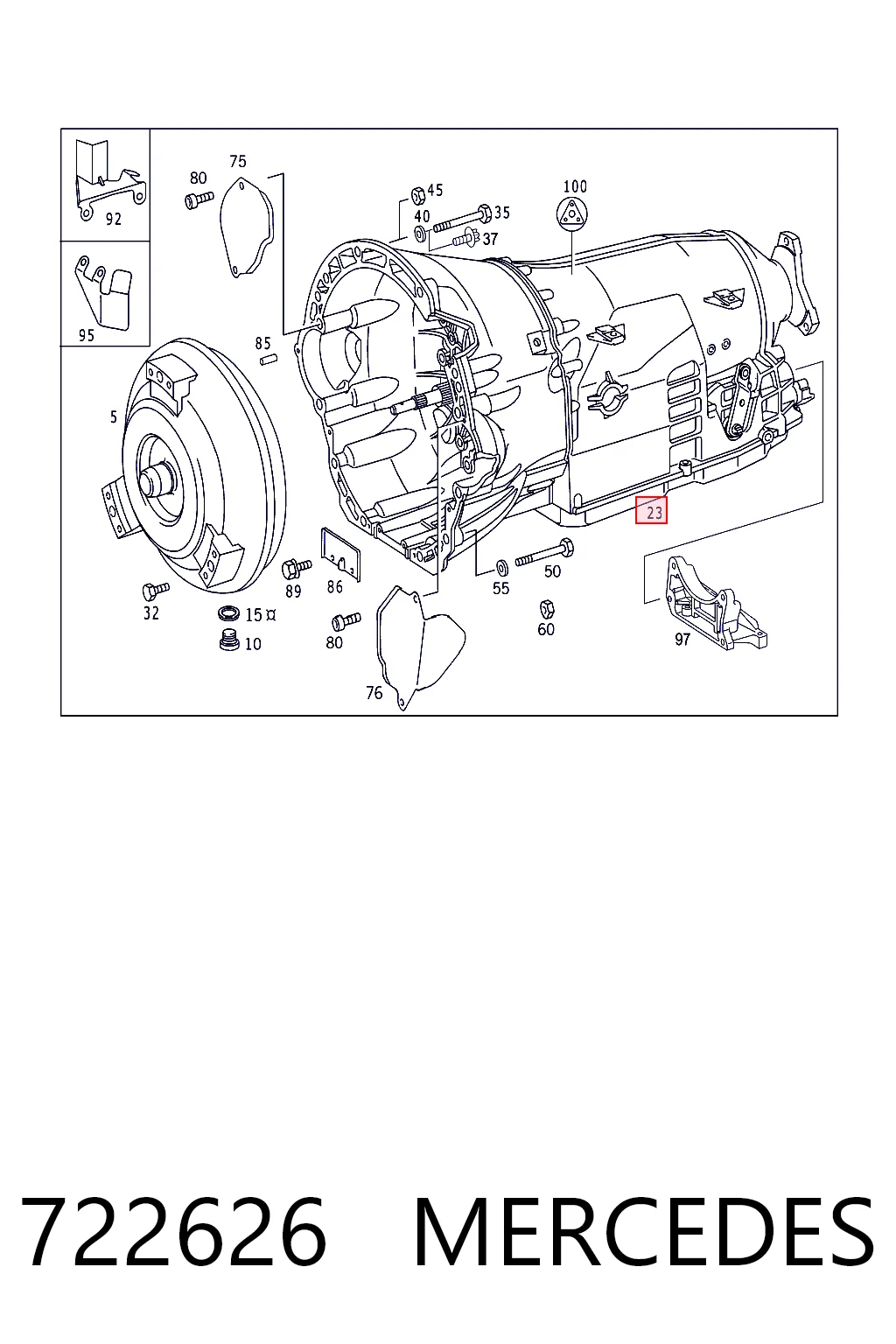 722626 Mercedes Автоматична коробка передач