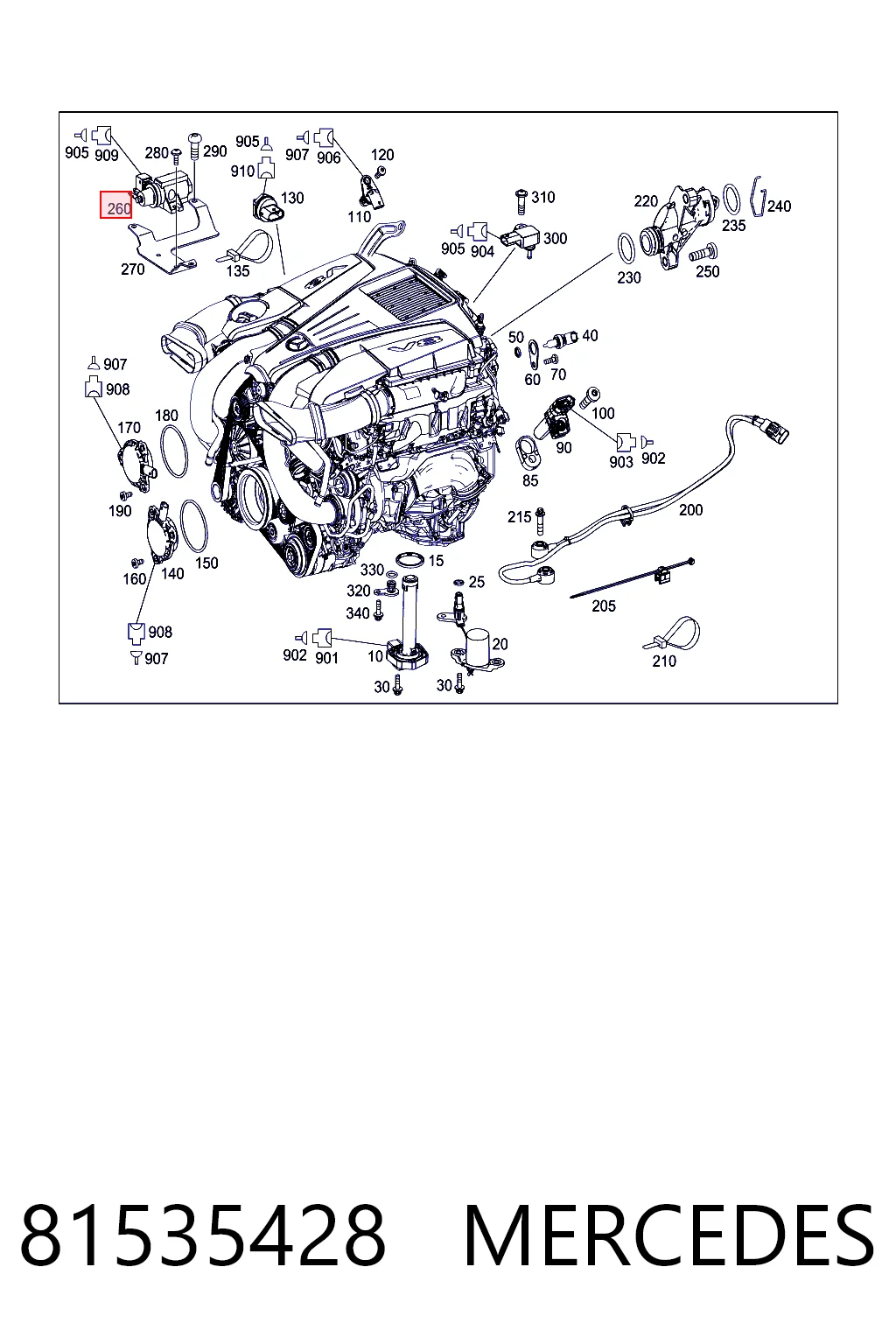 81535428 Mercedes Клапан соленоїд регулювання заслонки EGR