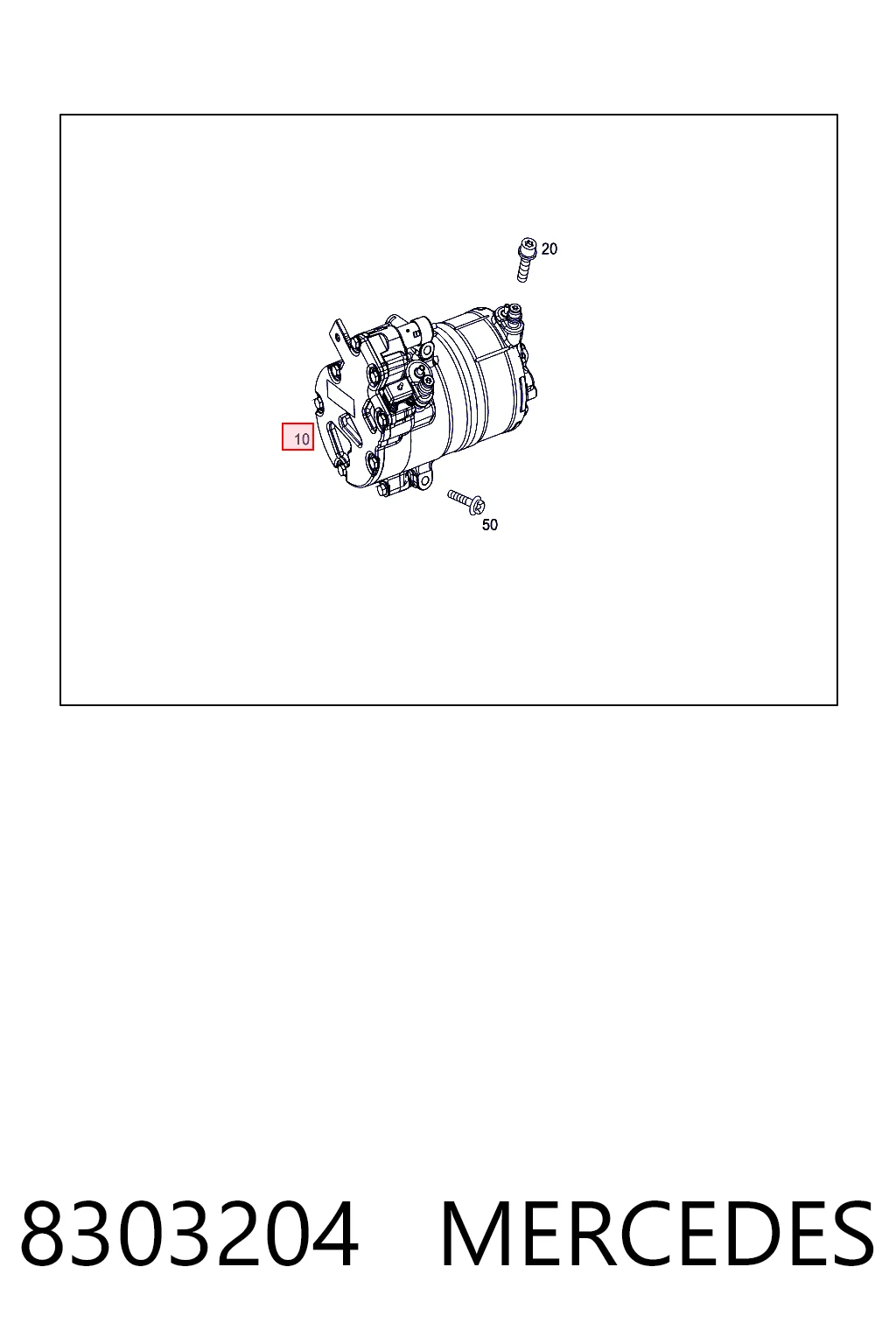 8303204 Mercedes Компресор холодоагенту