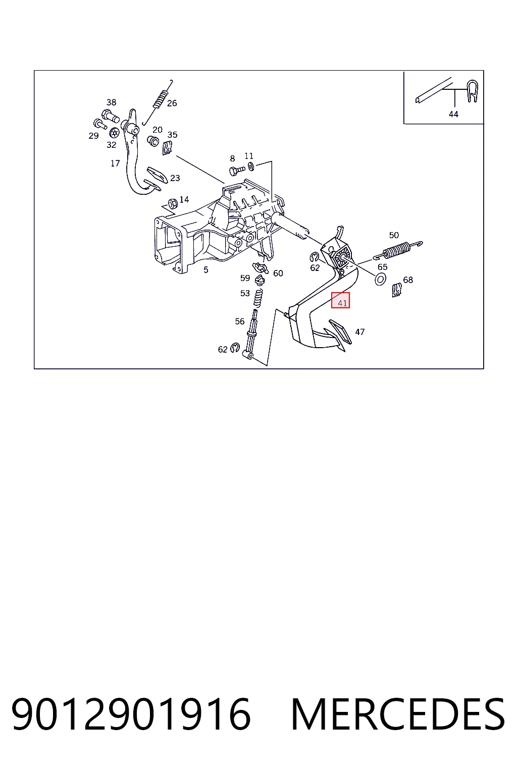 Купити Педаль зчеплення Volkswagen LT 28-35 II 2DB, 2DE, 2DK