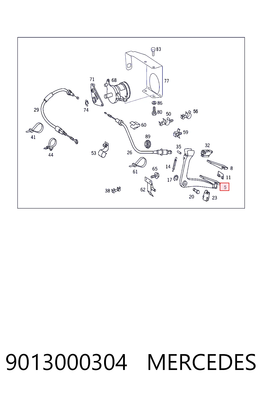 Купити Педаль газу Mercedes Sprinter I 2-t 901, 902