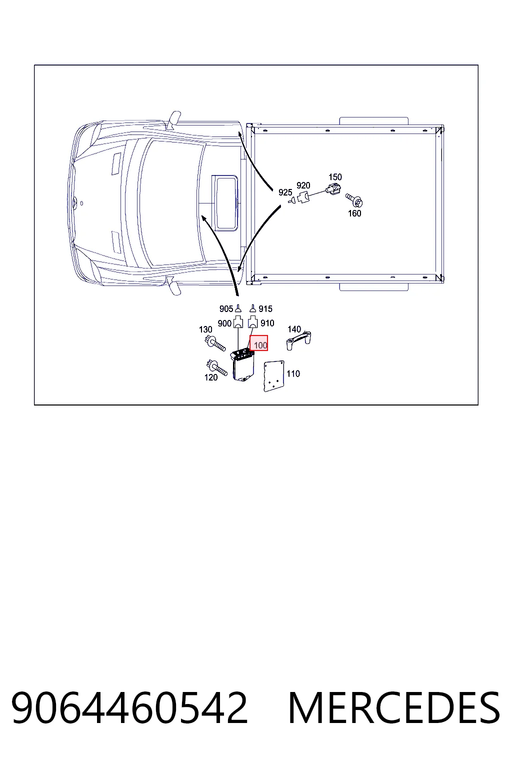 Модуль-процесор керування подушки безпеки A0285010054 Mercedes