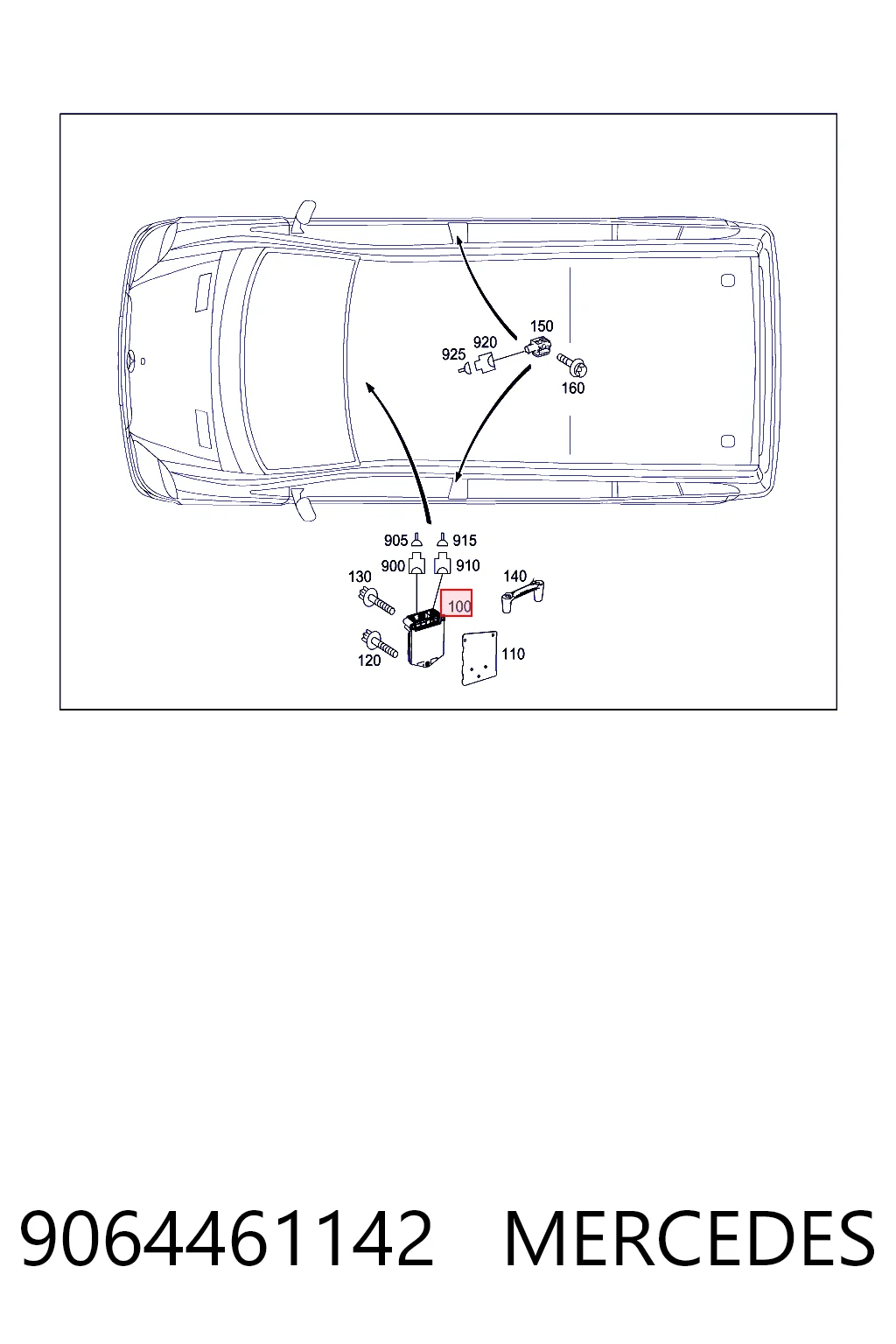 A0285010054 Mercedes Модуль-процесор управління подушки безпеки