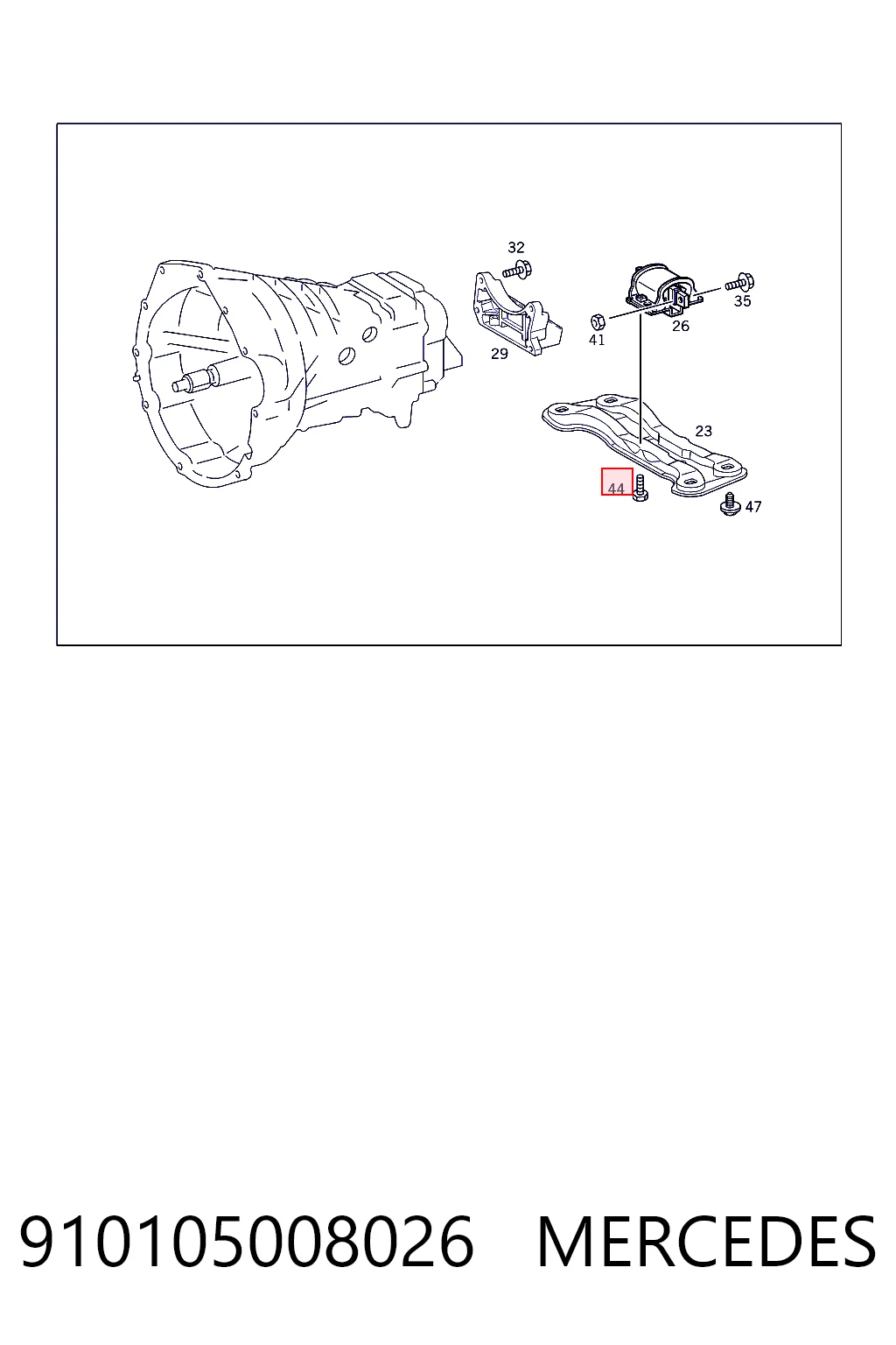 Болт вихлопної системи (глушника) Mercedes N910105008060 ціна, від 4.14 USD