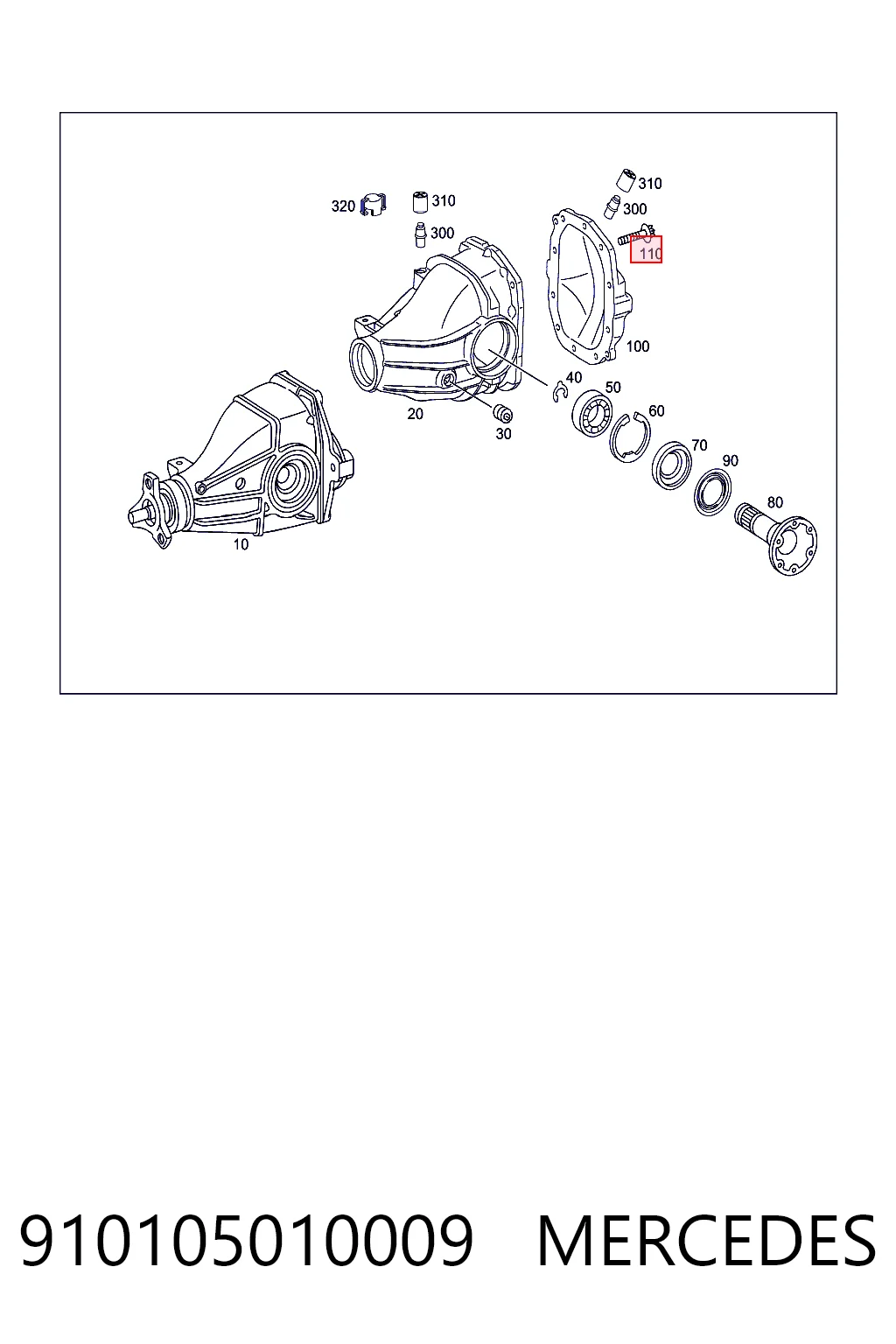 A910143010009 Mercedes 