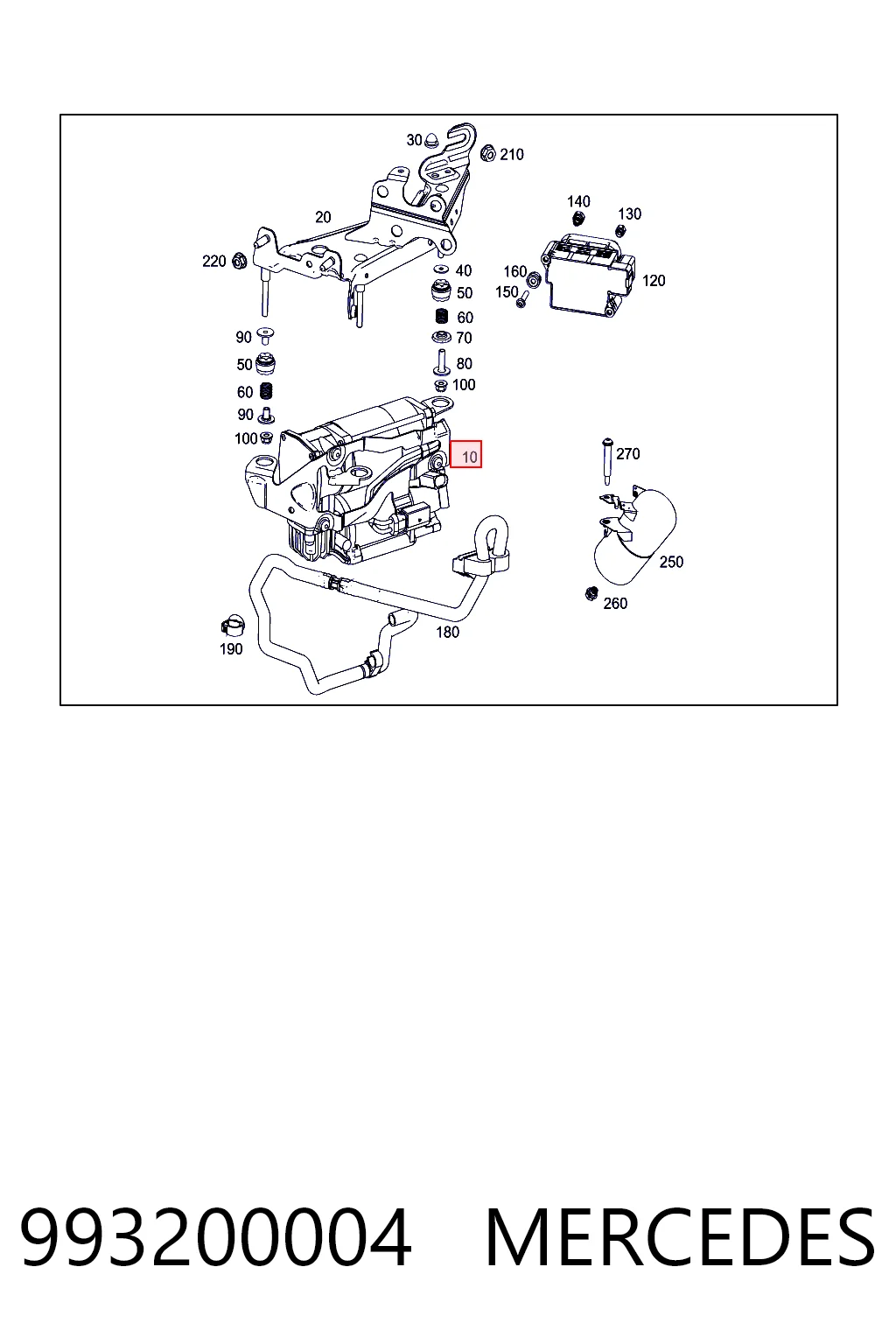 993200004 Mercedes Компресор пневмоподвески