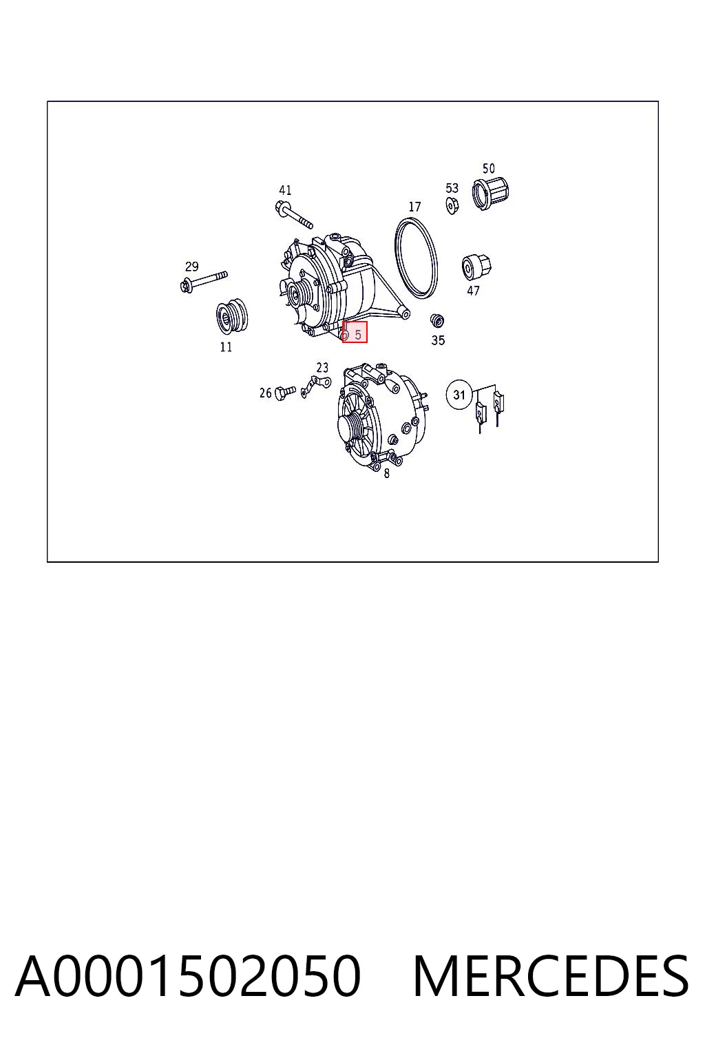 A0001502050 Mercedes Авто генератор