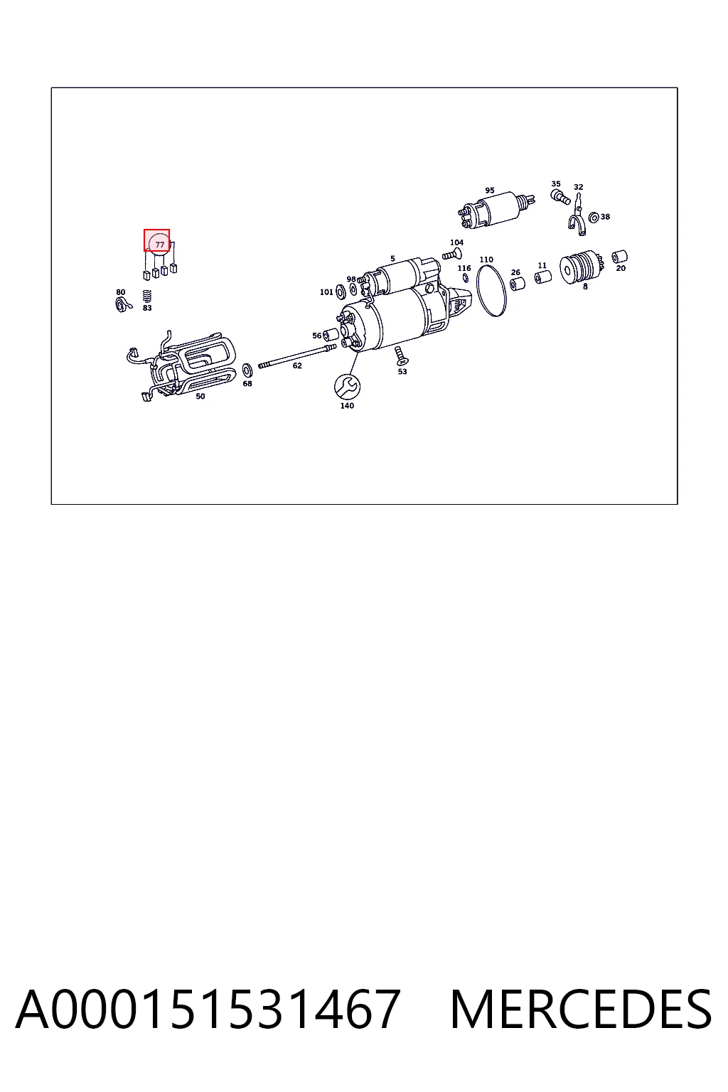 Купити BSX1024 ASR Щітка стартера