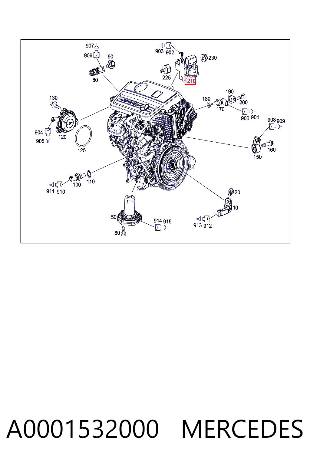 A0001532000 Mercedes Клапан соленоїд регулювання заслонки EGR
