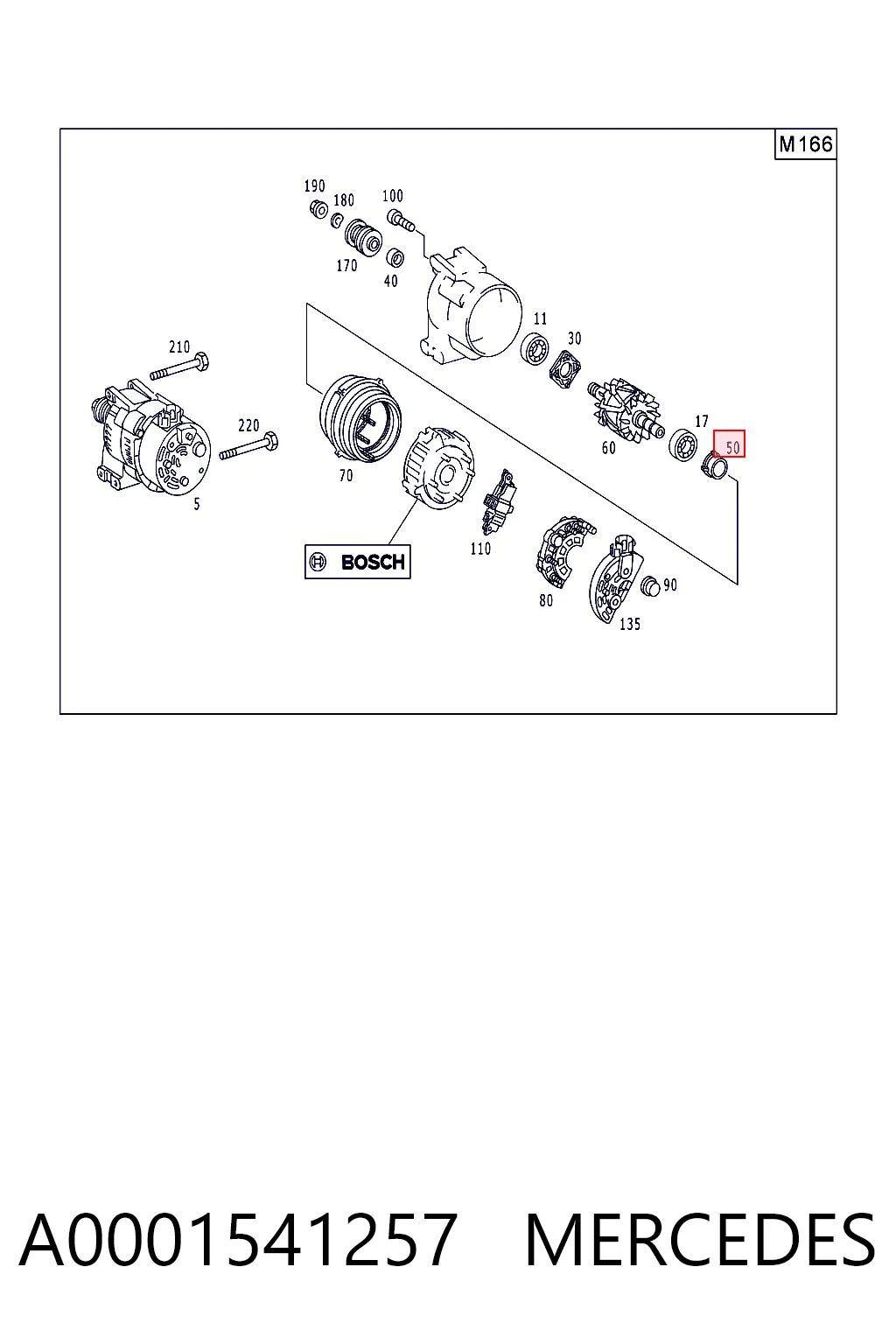 Кришка генератора задня CQ1090003 Hyundai/Kia