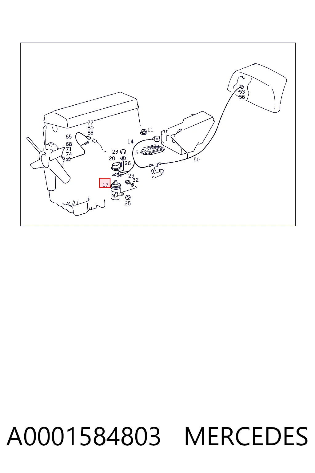 A0001584803 Mercedes Котушка запалювання