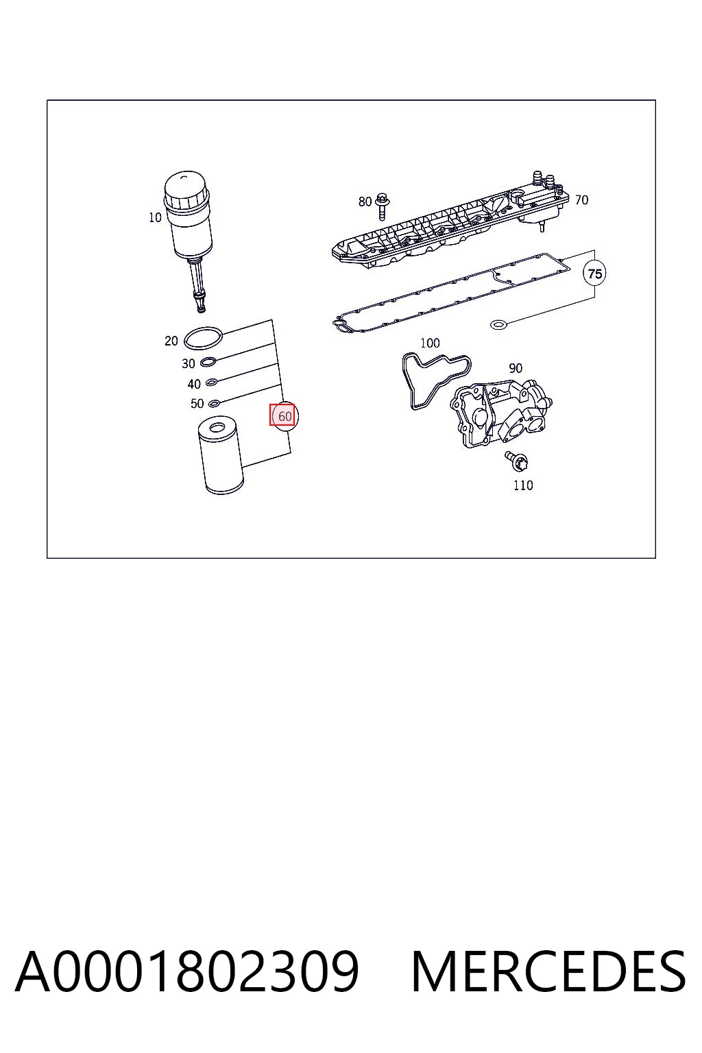 A0001802309 Mercedes