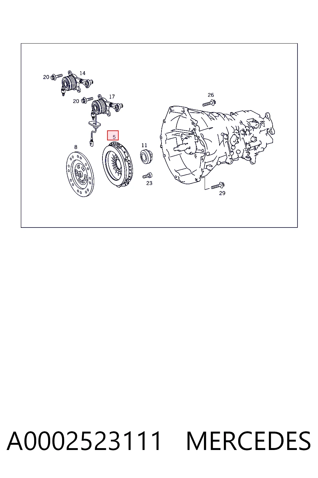 Пелюстковий кошик зчеплення Mercedes C седан (W203) (2000 - 2007) ціна, від 13.78 USD