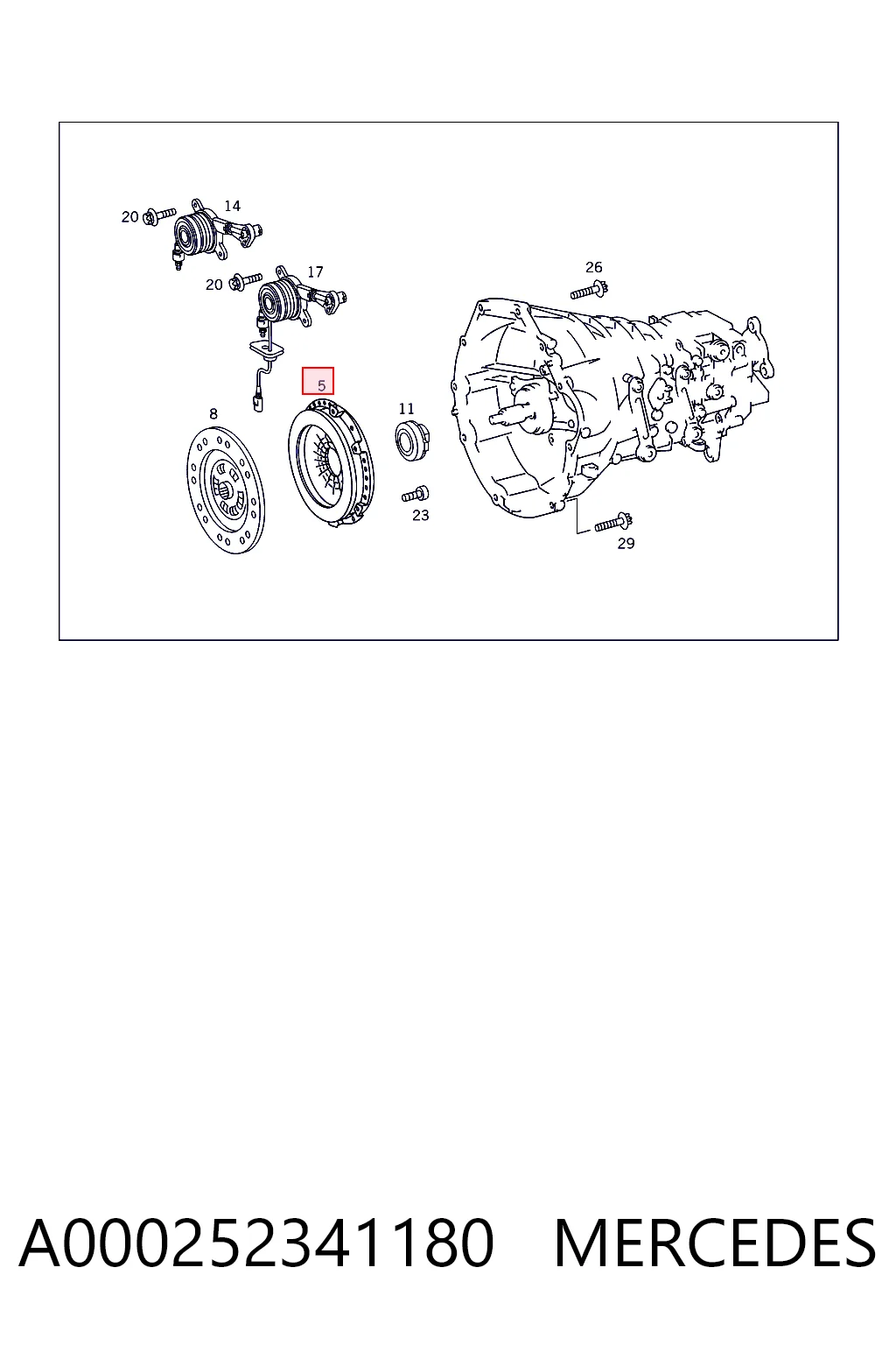 Корзина диска зчеплення Mercedes C 